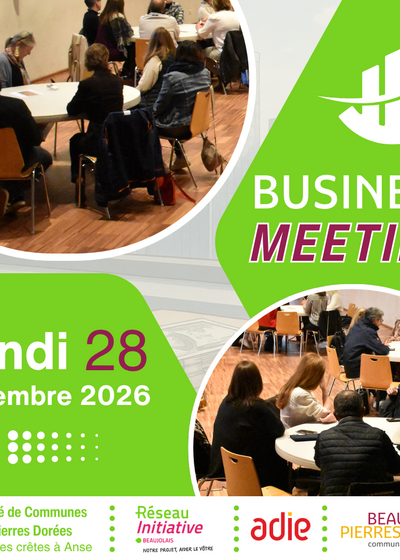 Business Meeting - Réseau Initiative Beaujolais & CCBPD - le 28/09 !